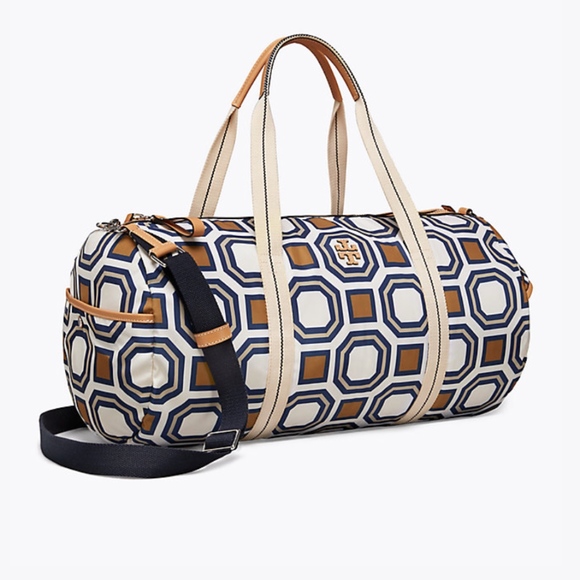 TORY BURCH NYLON PRINTED DUFFEL BAG - Picture 2 of 4